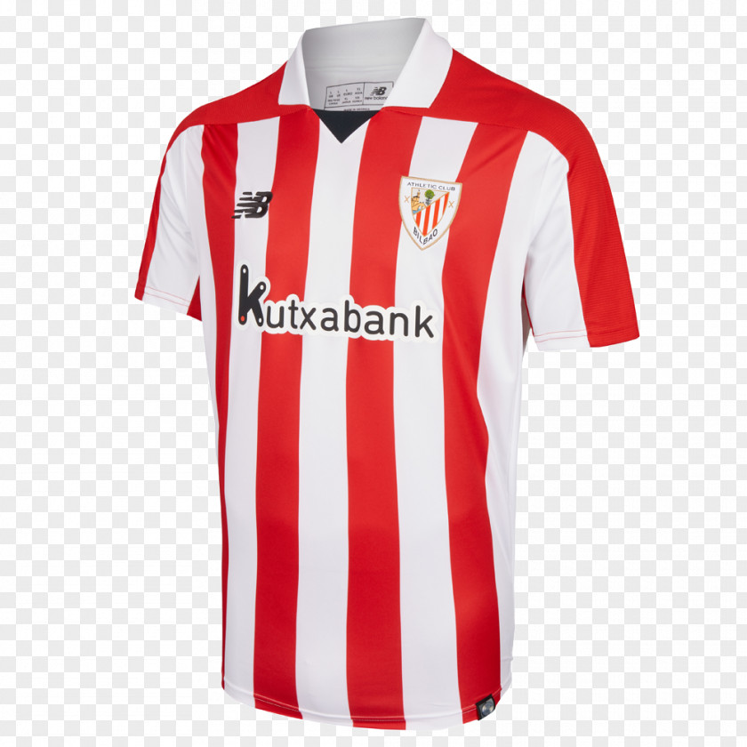 T-shirt Athletic Bilbao 2017–18 UEFA Europa League New Balance Jersey PNG