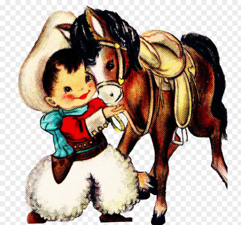 Cartoon Horse Working Animal Figure Mare PNG