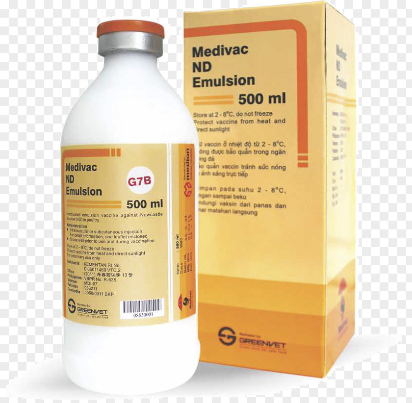 Emulsion Newcastle Disease Vaccine Influenza Virus PNG