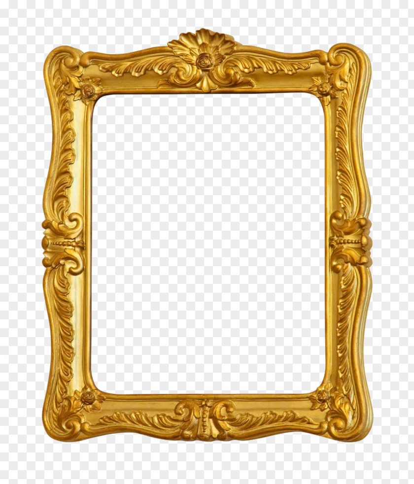 Gold Frame Picture Stock Photography Ornament Film PNG