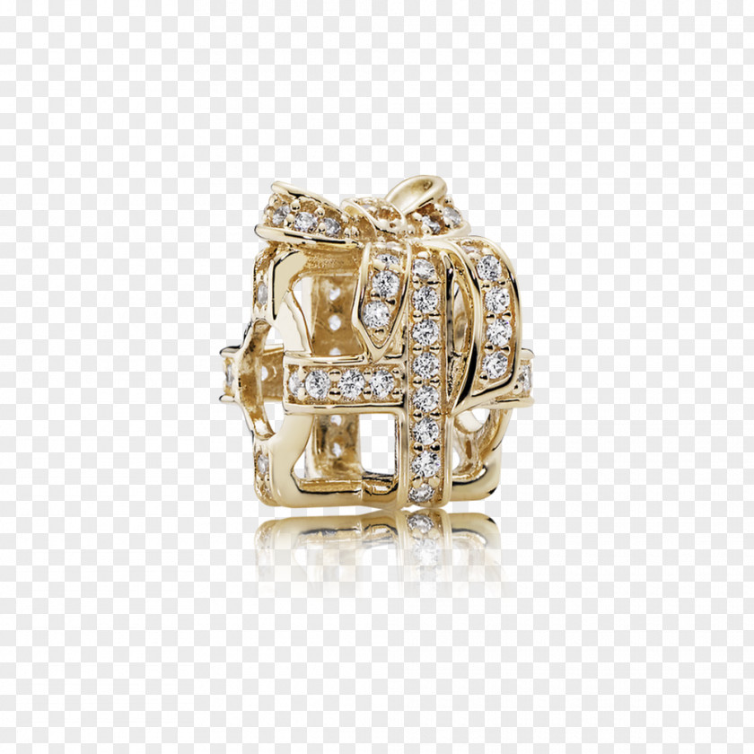 Gold Pandora Charm Bracelet Cubic Zirconia Jewellery PNG