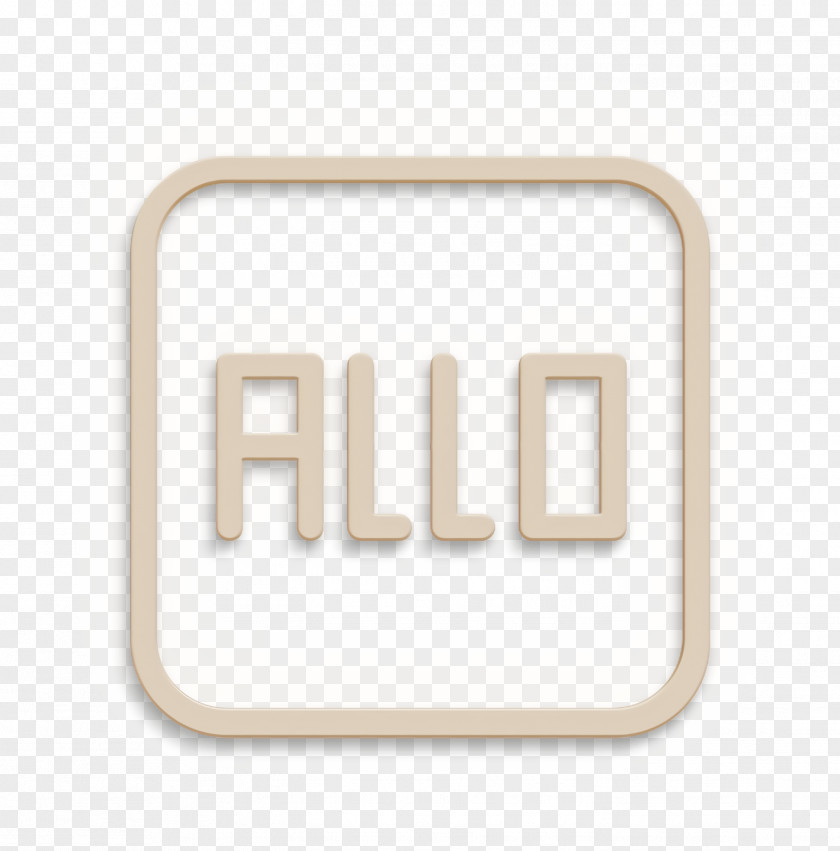 Logo Text Allo Icon Media Network PNG