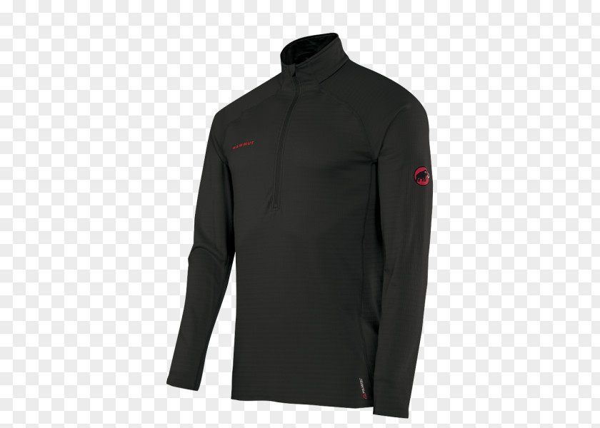 Black Zipper Pulls T-shirt Sleeve Men Mammut Atacazo Zip Pull Jacket Sweater PNG