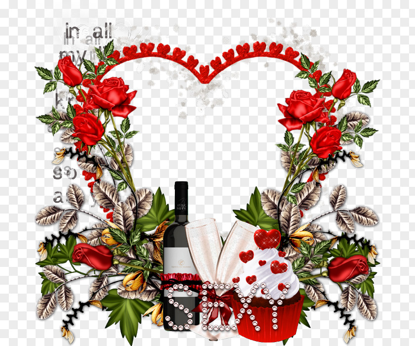 Floral Design Holly Christmas Decoration Cartoon PNG