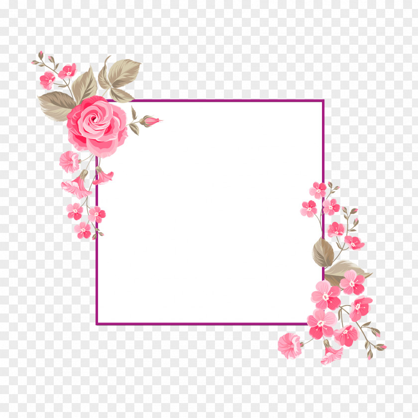 Flower Border Borders And Frames Floral Design Vector Graphics PNG