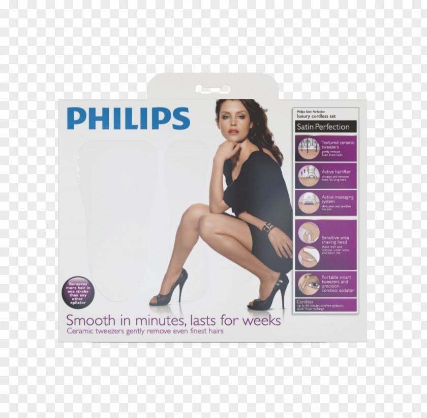 Satin Silk Epilator Philips Hair Removal Iron Braun PNG