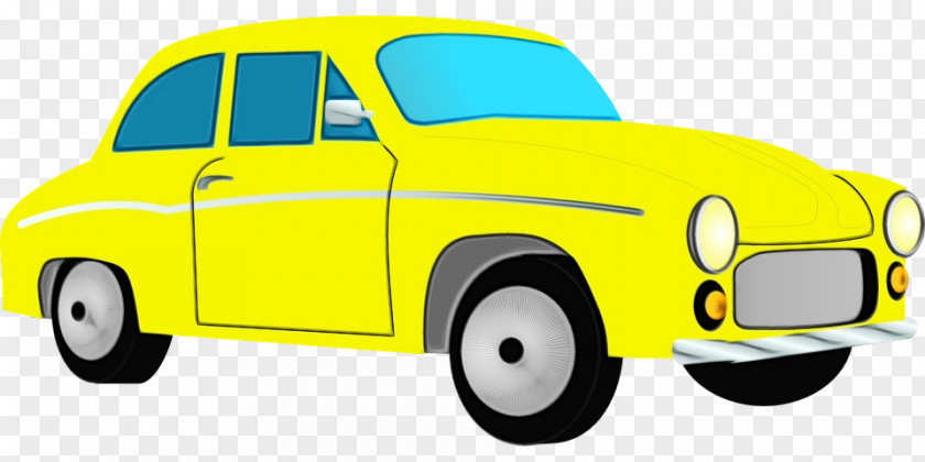 Land Vehicle Car Yellow Classic PNG