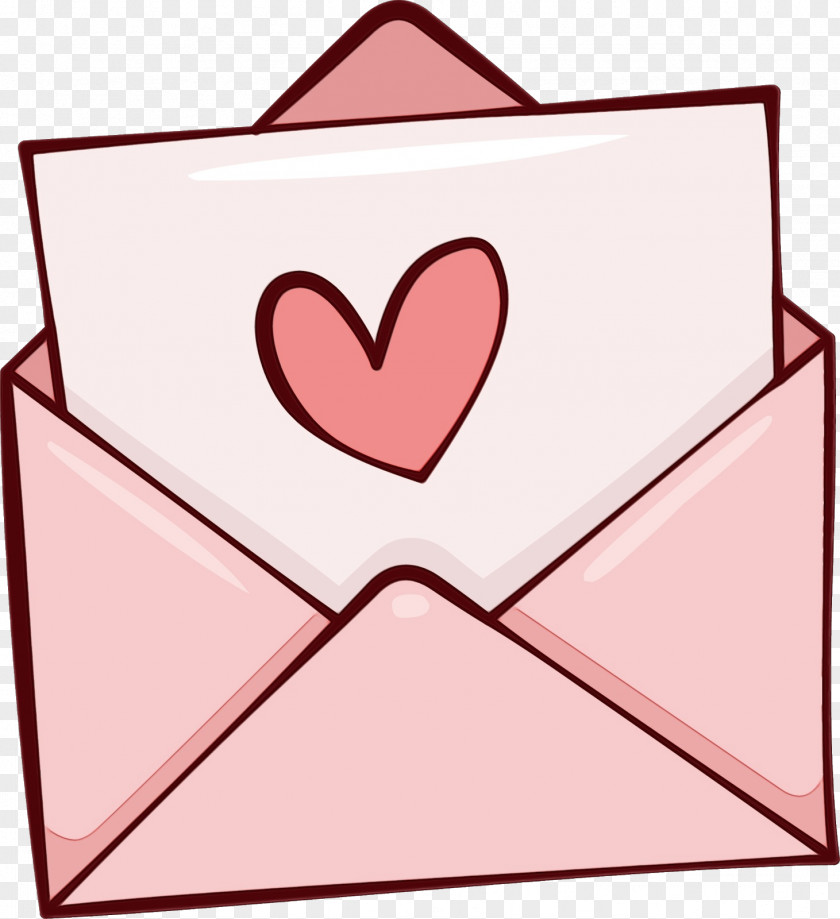 Love Heart Pink Line PNG