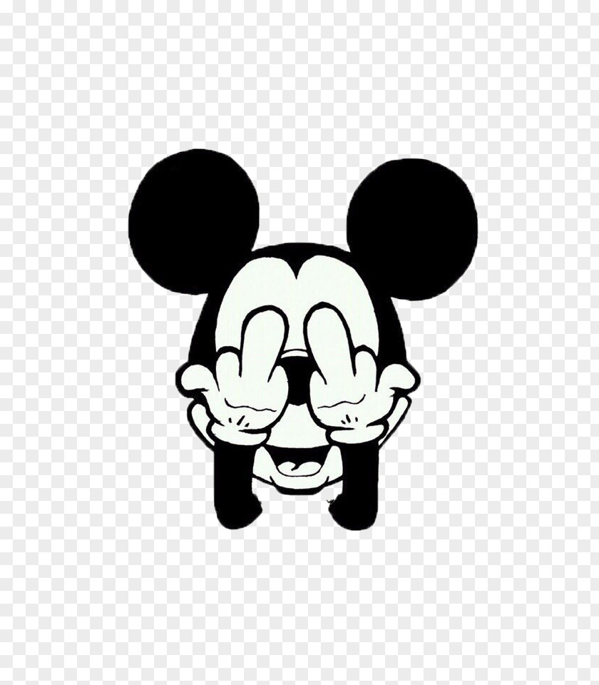 Mickey Mouse Middle Finger Drawing The Clip Art PNG