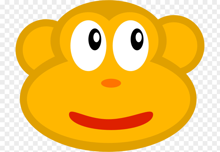 Monkey Clipart Baboons Smiley Clip Art PNG