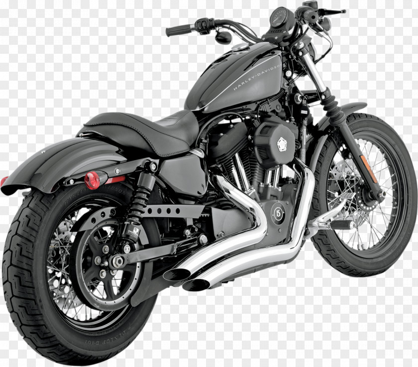 Motorcycle Exhaust System Harley-Davidson Sportster Muffler PNG