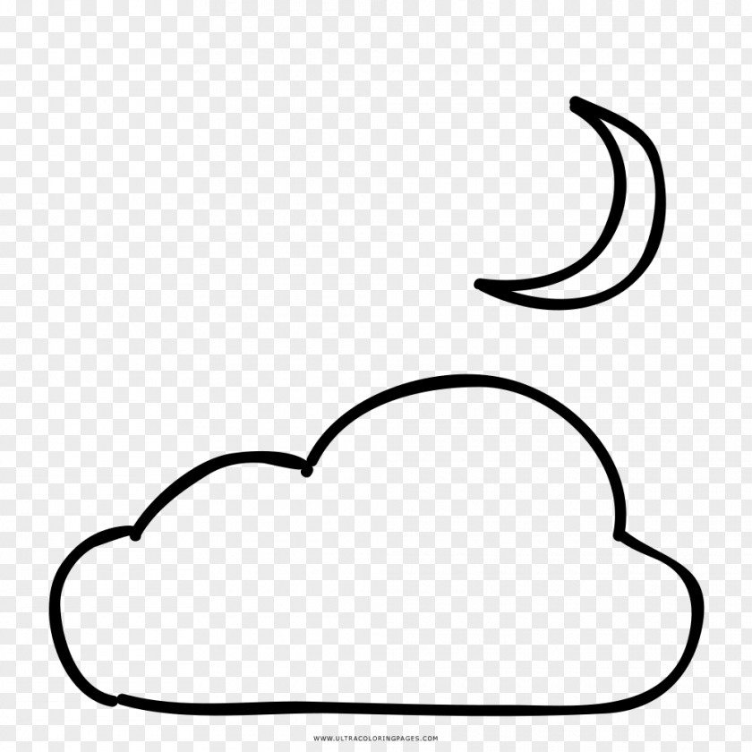 Cloud Coloring Book Drawing Line Art Clip PNG