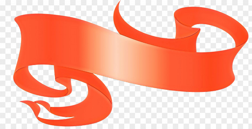 Orange Drawing Ribbon PNG