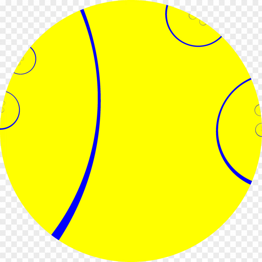 Oval Smile Tennis Ball PNG