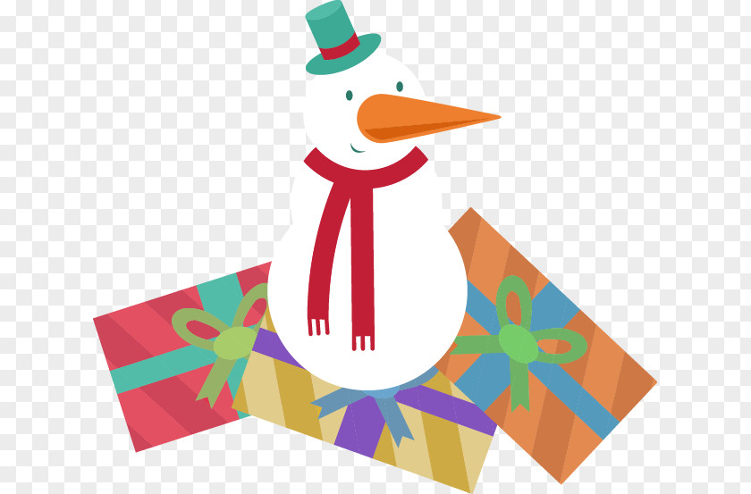 Snowman Vector Winter Christmas Clip Art PNG