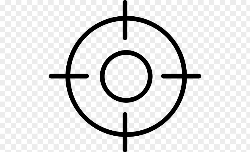 Symbol Line Art Bullseye PNG