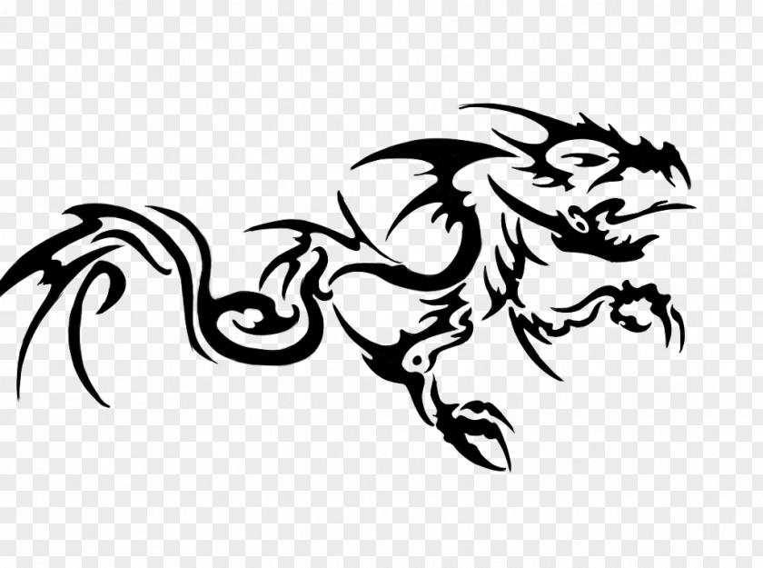 Tribal Dragon Tyranitar Drawing Line Art Clip PNG