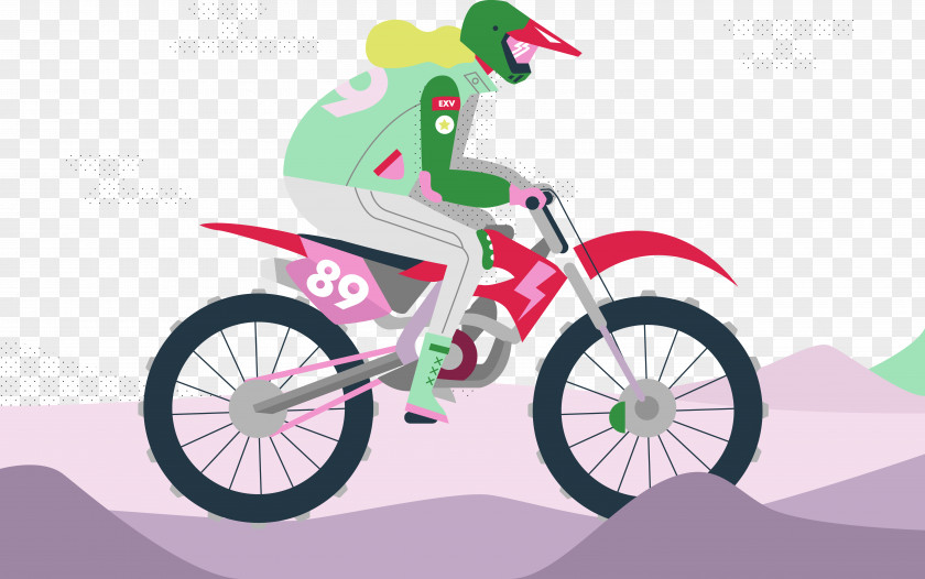Desert Motorcycle Euclidean Vector Bicycle PNG
