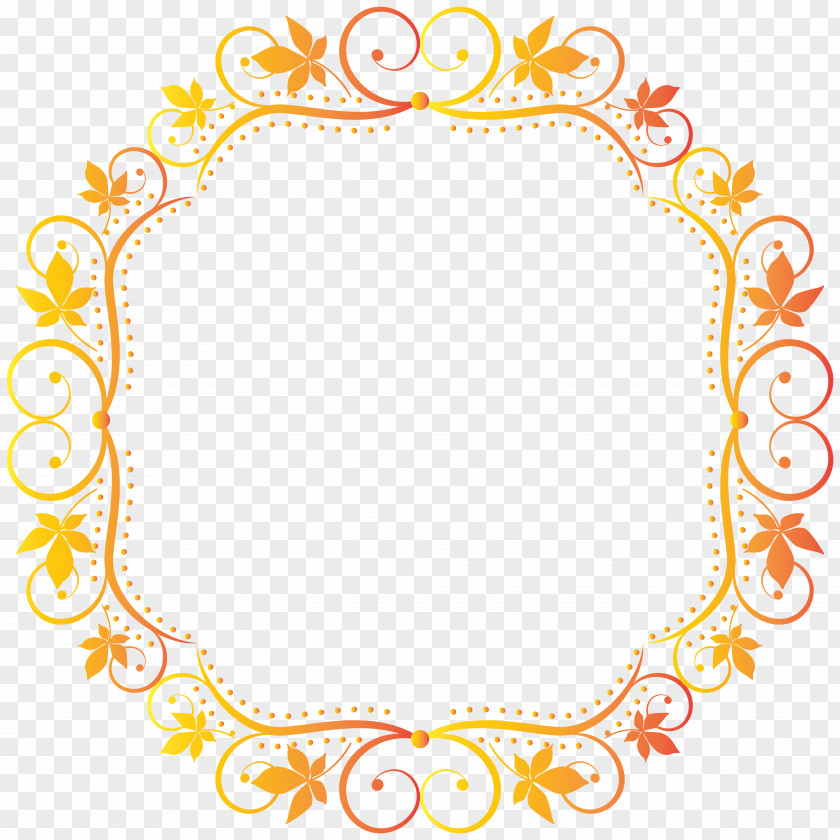 Fall Border Frame Transparent Clip Art Image Picture PNG