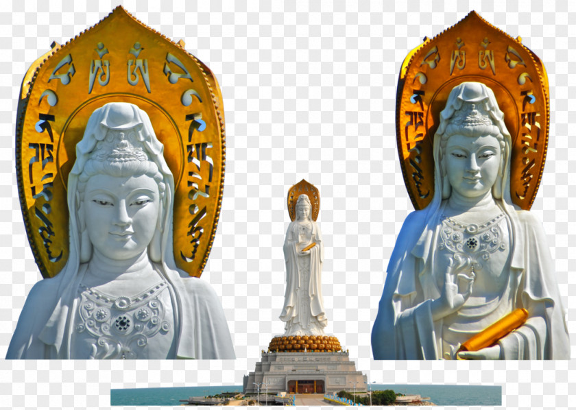 Guan Yin Statue Hainan Religion Ancient History Greece PNG