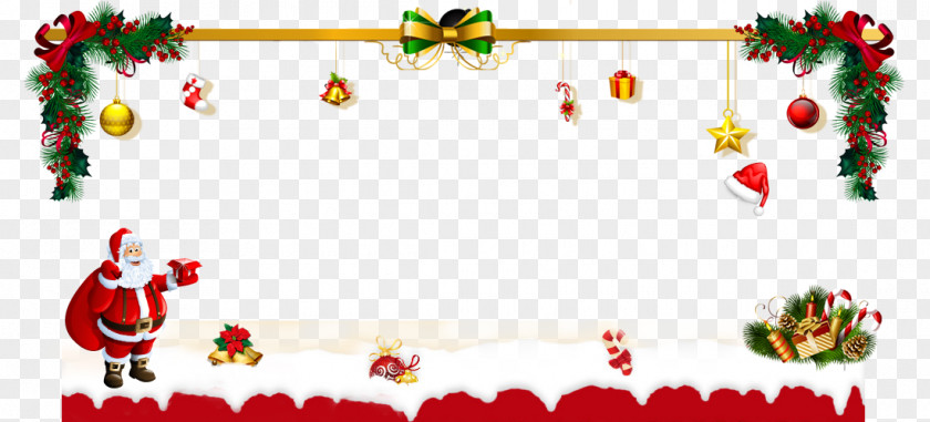 Christmas Red Frame Material Tree PNG