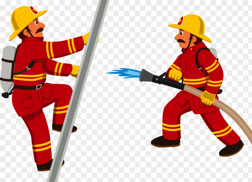 Firemen Firefighter Cartoon Fire Department Clip Art PNG