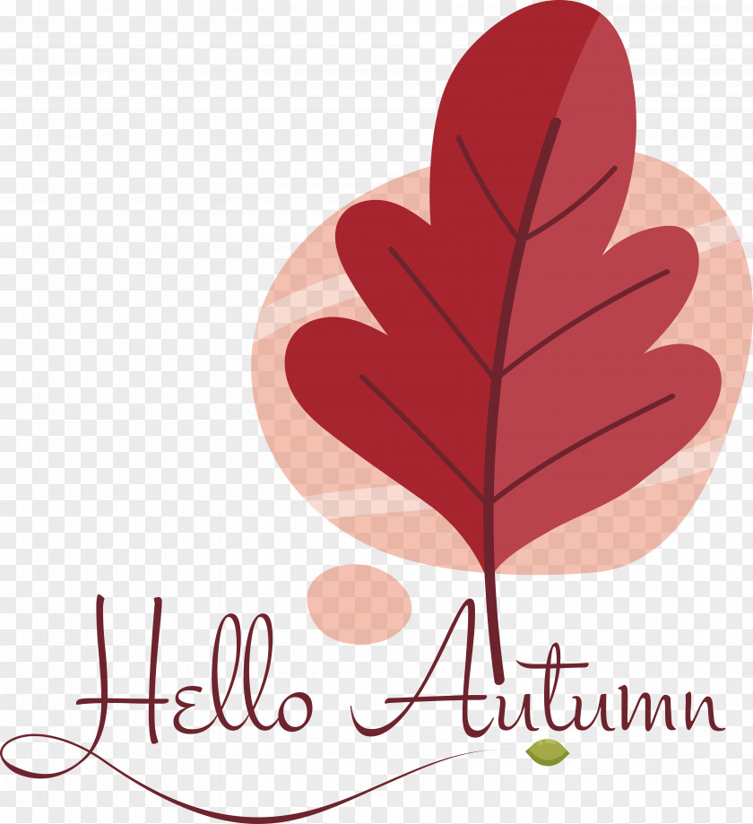 Leaf M-095 Heart Text M-095 PNG