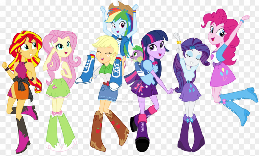 My Little Pony Sunset Shimmer Rainbow Dash Twilight Sparkle Applejack PNG