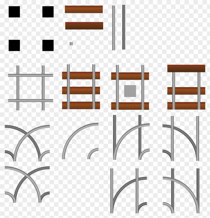 Railroad Tracks Rail Transport Train Track Tile Tie PNG