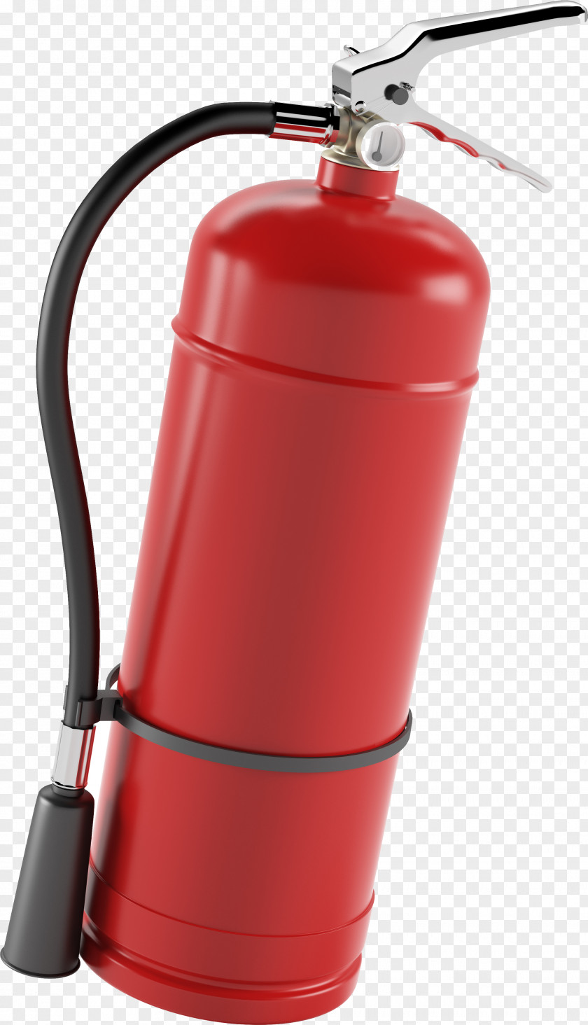 Red Fire Extinguisher Protection Firefighting Safety PNG