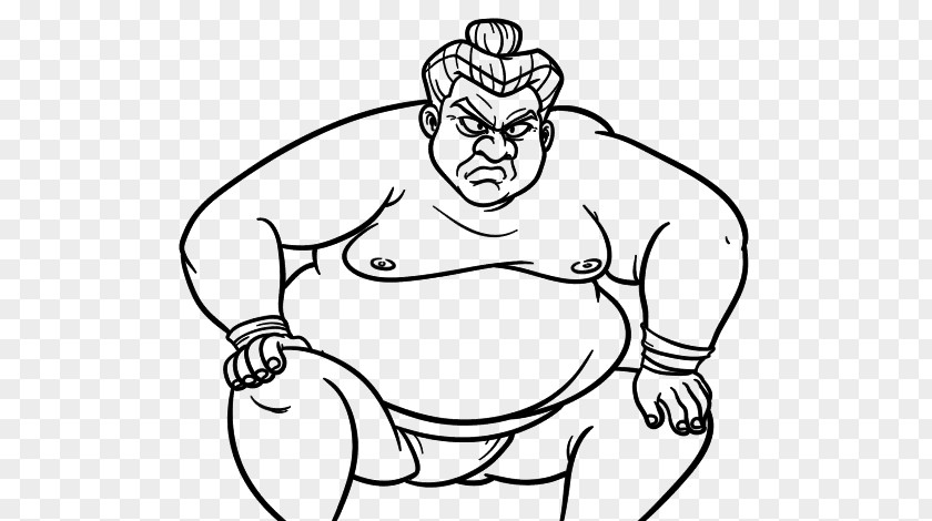 Sumo Wrestlers Professional Wrestler Drawing Wrestling Rikishi PNG