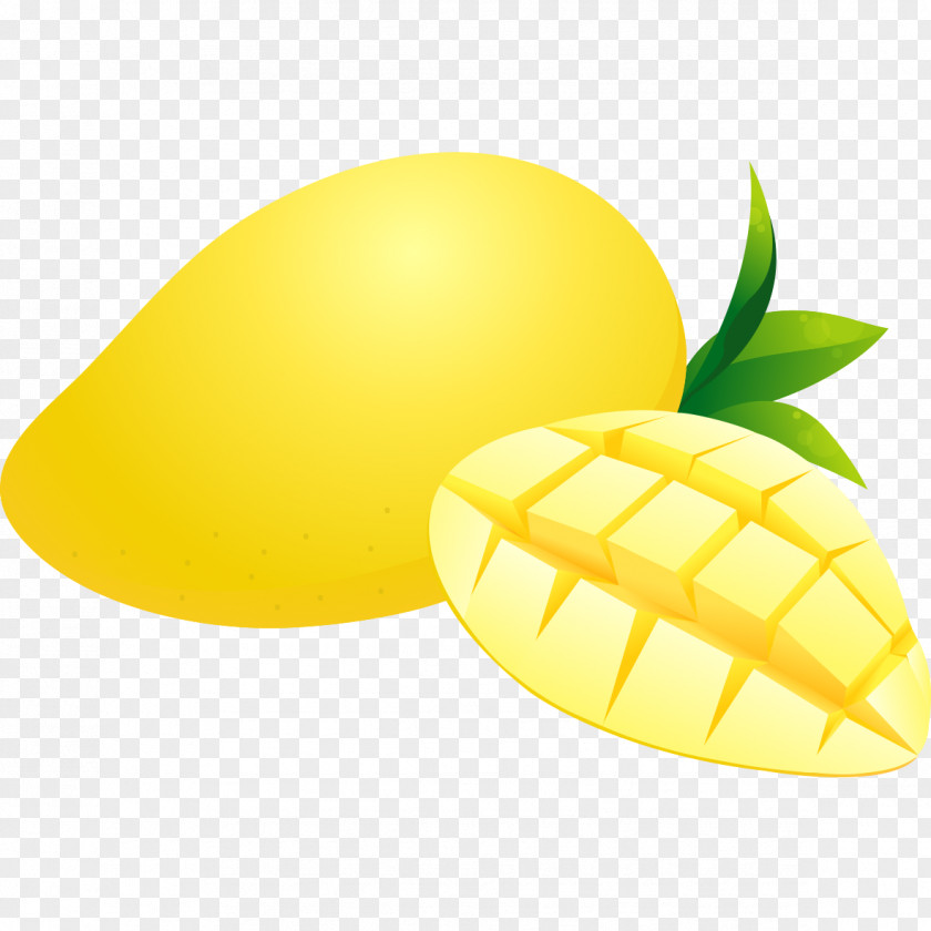 Yellow Mango Lemon Cartoon Clip Art PNG