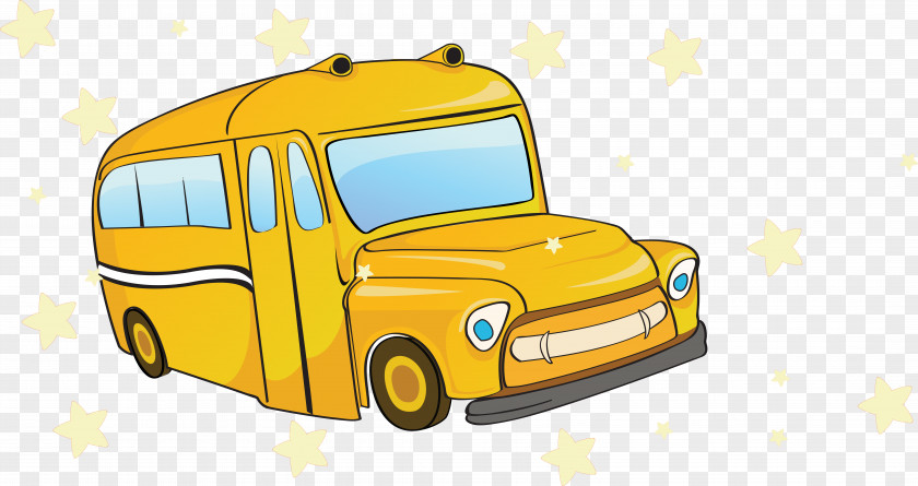 Cartoon Bus Photography School Illustration PNG