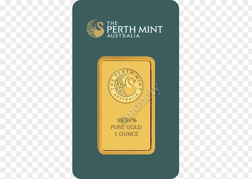 Gold Perth Mint Bar Bullion Lingotin PNG