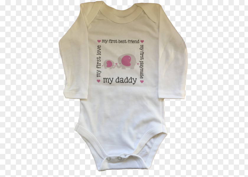 Love My Dad Sleeve T-shirt Baby & Toddler One-Pieces Bodysuit Outerwear PNG