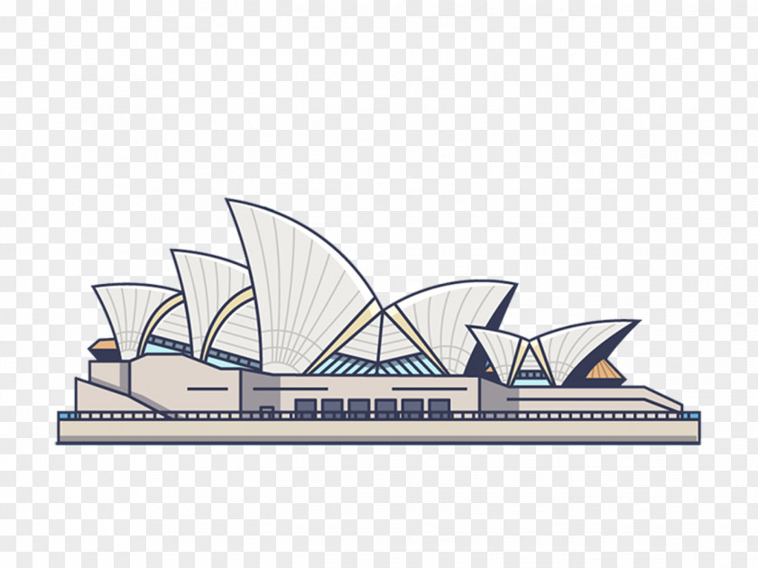 Sydney Opera House Creative Cartoon City Of Illustration PNG