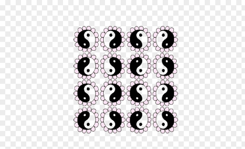 Yin And Yang Bagua Black White Pattern PNG