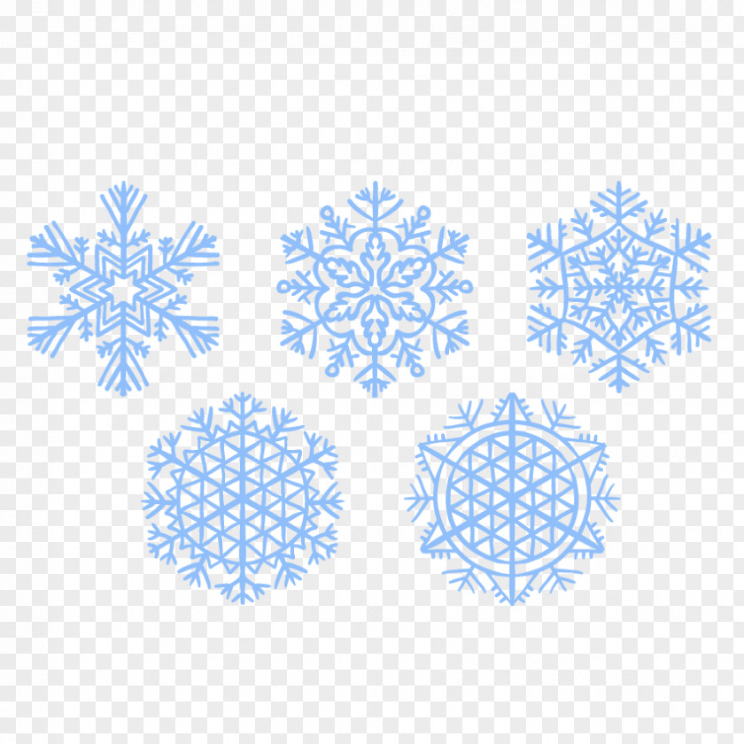 Blue Snowflake Clip Art PNG