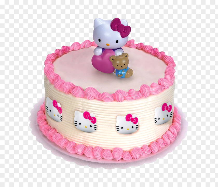Cake Hello Kitty Cupcake Frosting & Icing Birthday PNG
