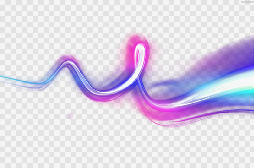 Violet Light Emitting Flow Lines Line PNG