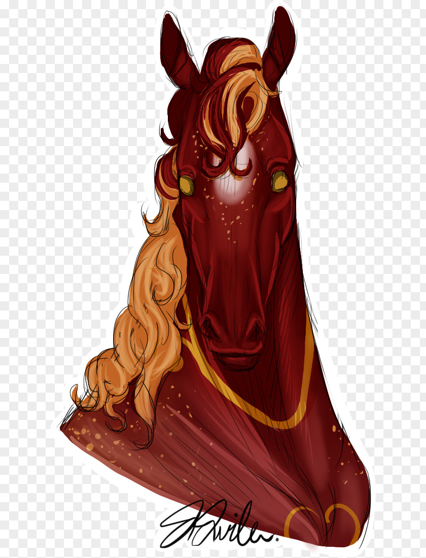 Demon Horse Cartoon Legendary Creature PNG