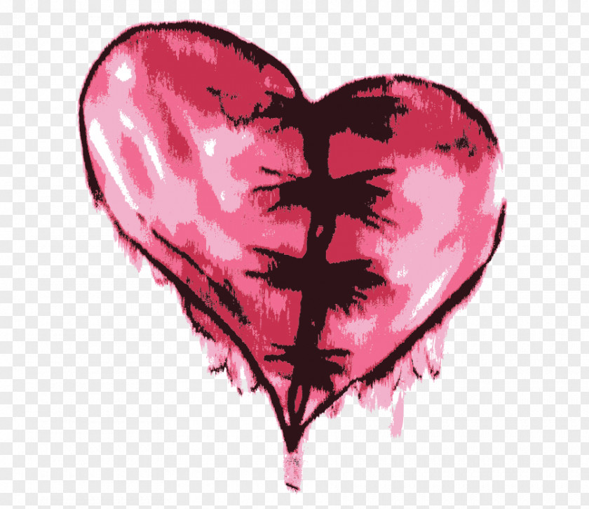 Heart Irregular Png Free Vector Material Pink Valentine's Day PNG