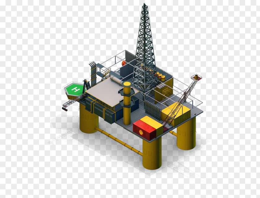 Platform Oil Drilling Rig Petroleum Drillship PNG