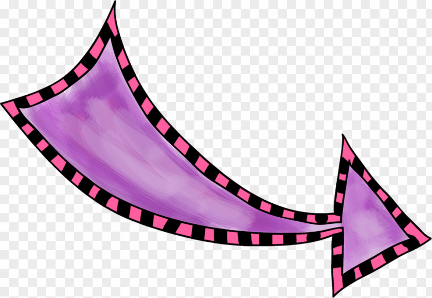 Purple Arrow Paper Craft PNG