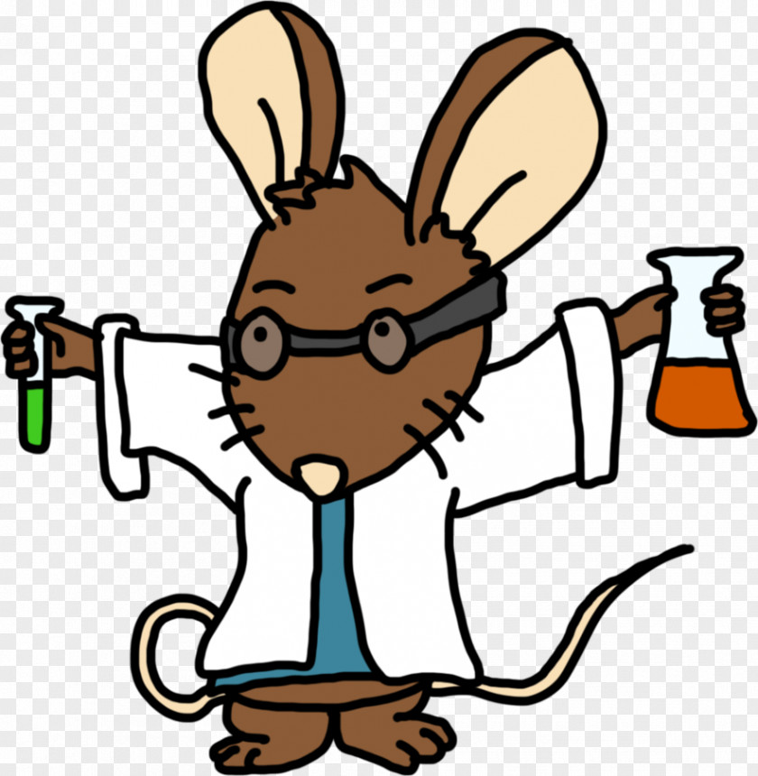 Rat & Mouse Scientist Fan Art Drawing PNG