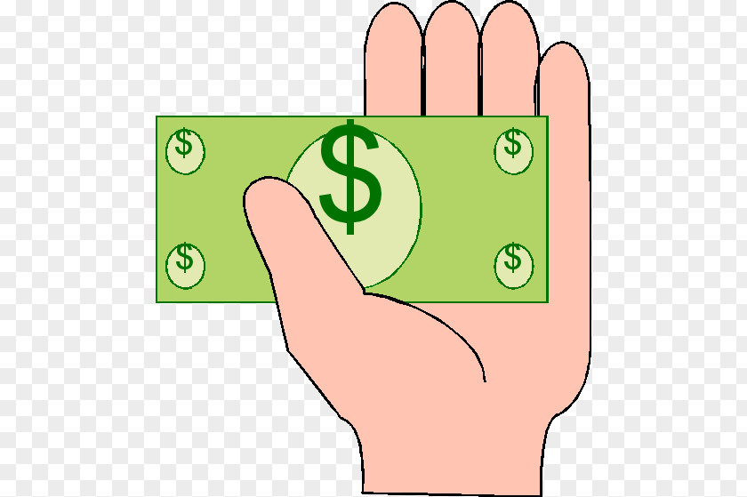 Hand Money Thumb Green Human Behavior Currency Symbol Clip Art PNG