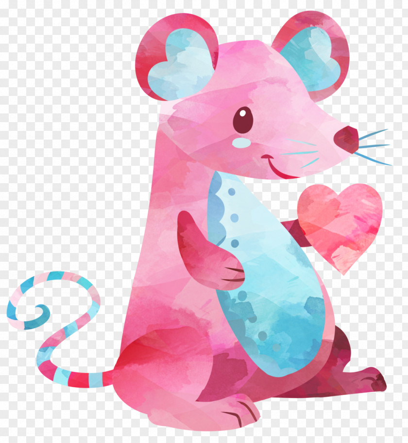 Mouce Stuffed Animals & Cuddly Toys Valentine's Day Computer Mouse Clip Art Graphic Design PNG