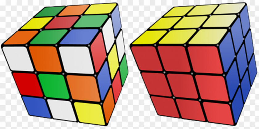 Cube Rubik's Three-dimensional Space Square Problem Solving PNG