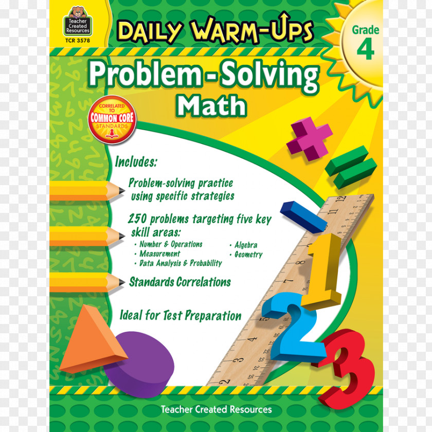 Math Question Daily Warm-Ups: Problem Solving Grade 3 4 2 In PNG
