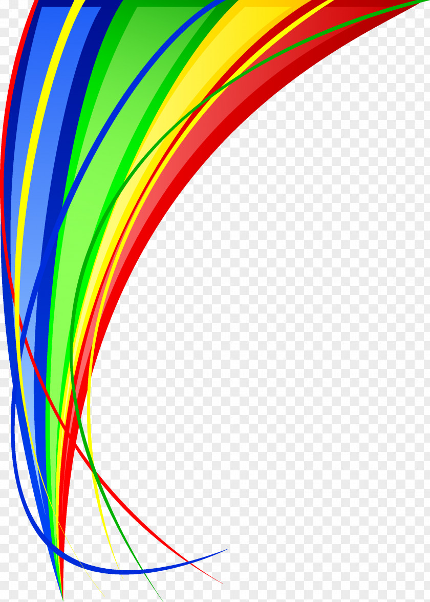 Colorful Stripes Rainbow Line Euclidean Vector PNG